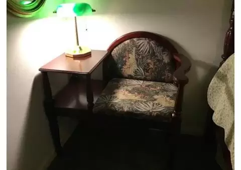 Chair w/table